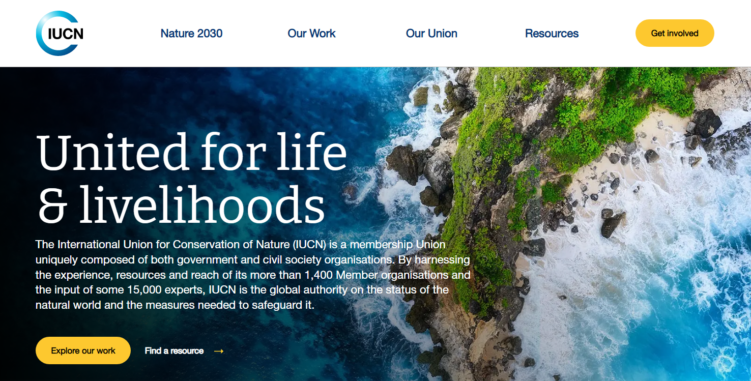 IUCN Screenshot