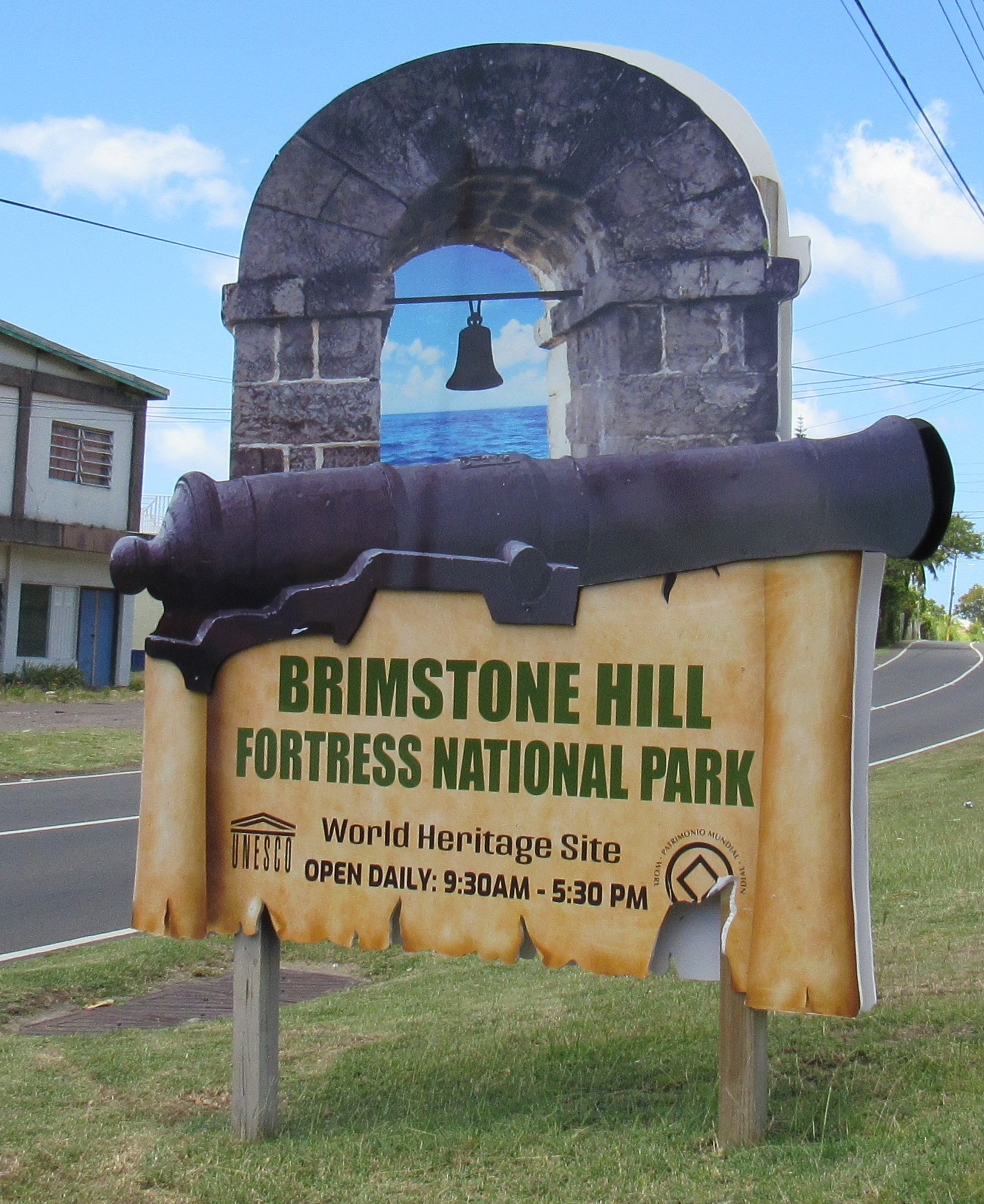Brimstone Hill Fortress National Park Sign